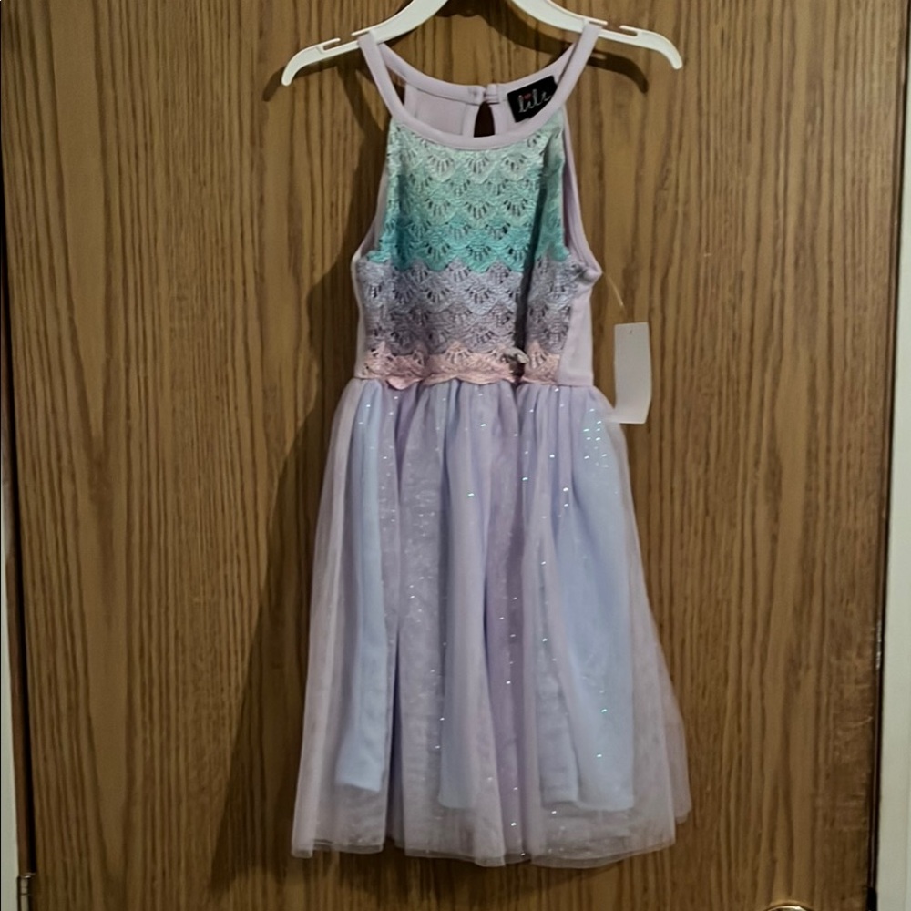 Kids Pastel Lace Dress